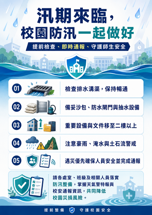 防汛防災提醒