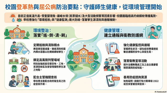 校園登革熱與屈公病防治